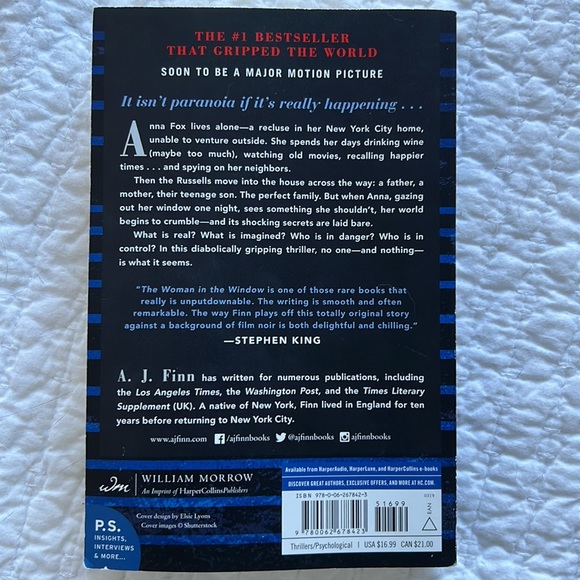 The woman in the Window by A.J. Finn - Picture 2 of 2